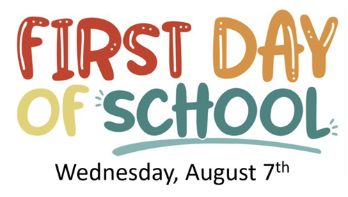 first day of school August 7th